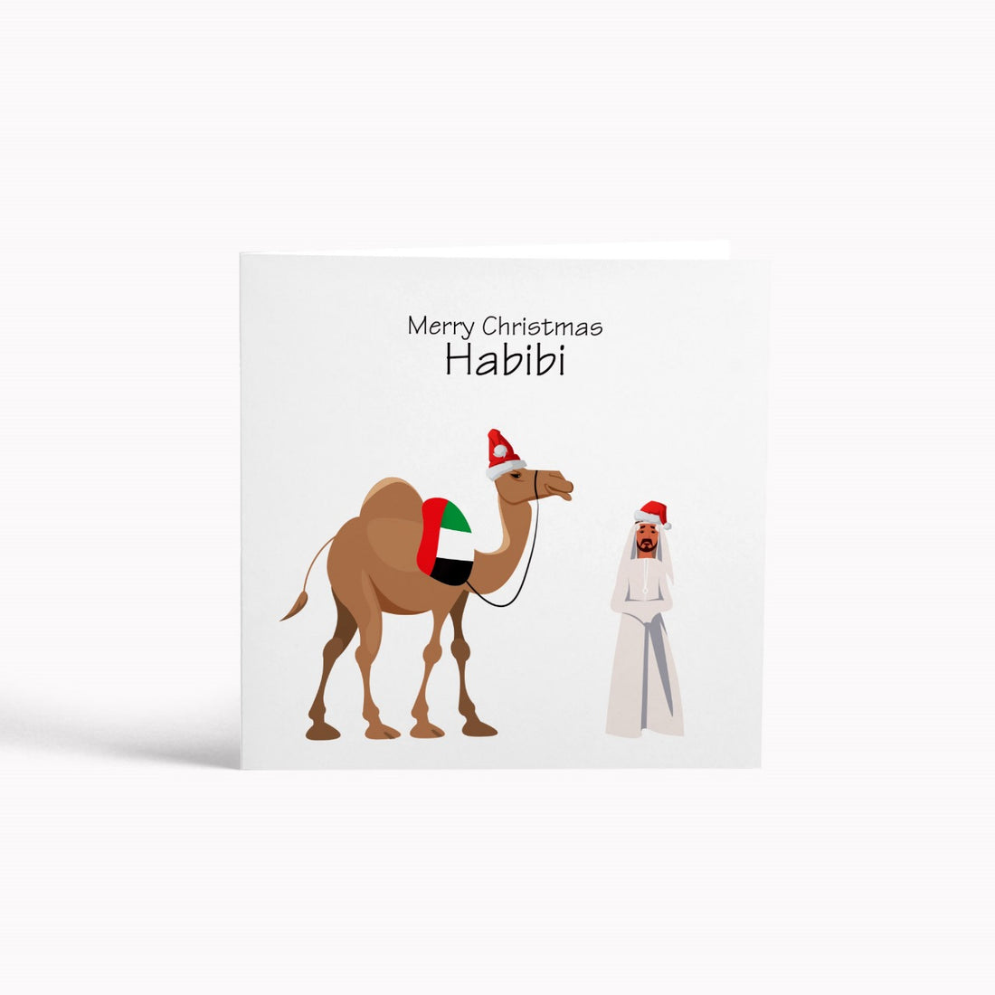 Christmas (UAE theme) Blank Greeting Card  5"x5"